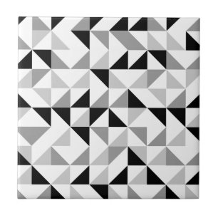 Triangles geometric pattern tile