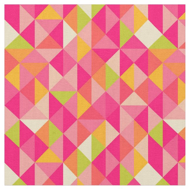 Triangles geometrical pattern fabric (Close Up)