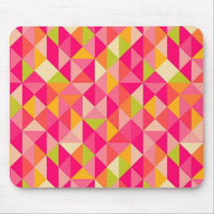 Triangles geometrical pattern mouse pad