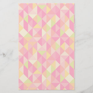 Triangles geometrical pattern stationery