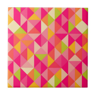 Triangles geometrical pattern tile