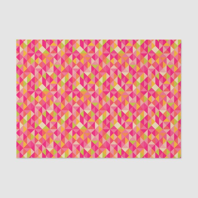 Triangles geometrical pattern tissue paper (Front)
