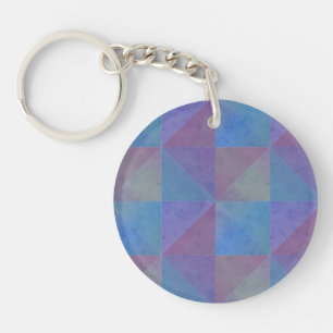 Triangles Géométriques Bleus et Violets