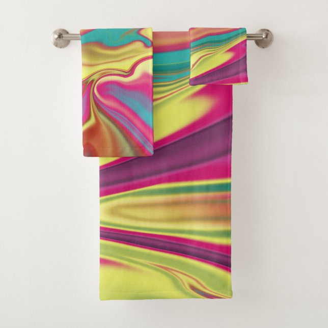 Triangles géométriques polygonaux brillant coloré  (En situation)