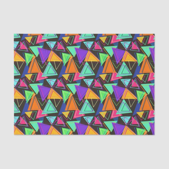 Triangles In Colour  Tissue Paper (Front)