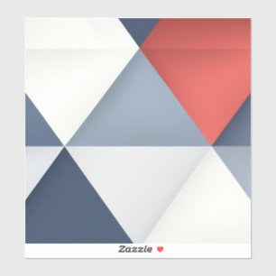 Triangles in grey shades with red