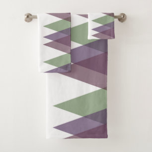 Triangles mauve et vertes
