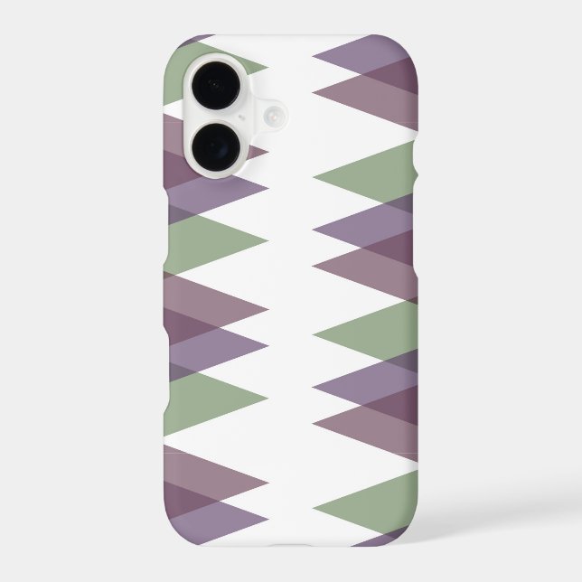Triangles mauves et verts (Verso)
