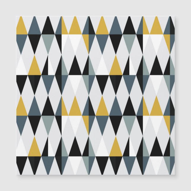 Triangles: Modern Vintage Geometric Pattern. (Front)