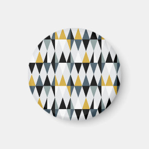Triangles: Modern Vintage Geometric Pattern. Magnet