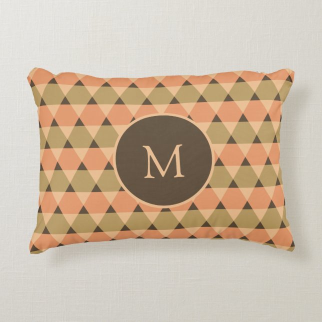 Triangles Pattern Accent Pillow (Front)