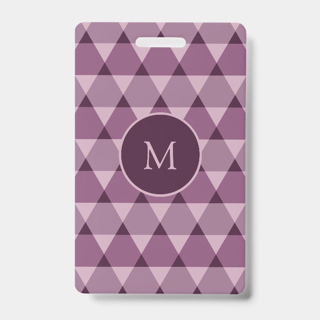 Triangles Pattern Badge (Front)