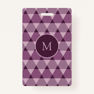 Triangles Pattern Badge