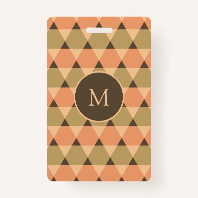 Triangles Pattern Badge (Front)