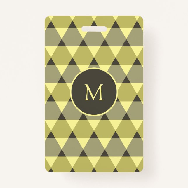 Triangles Pattern Badge (Front)