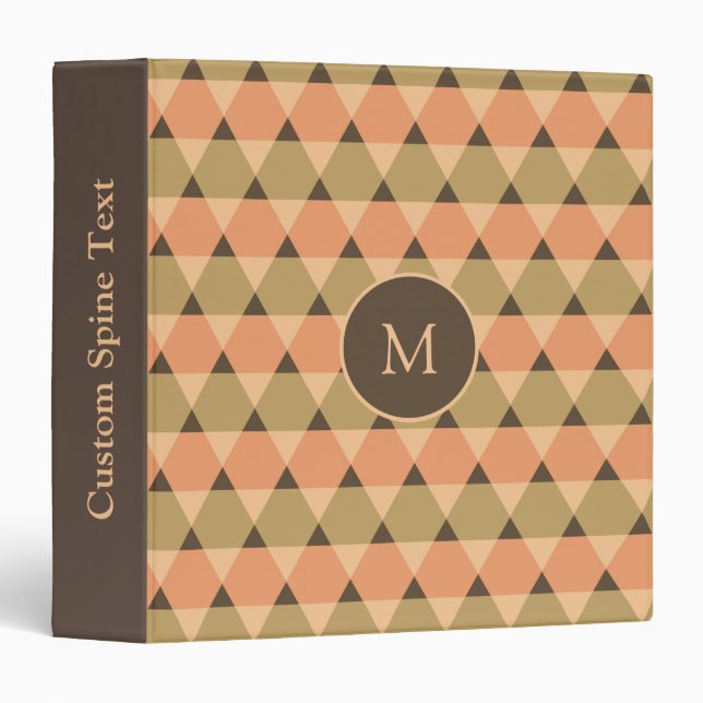 Triangles Pattern Binder (Front/Spine)