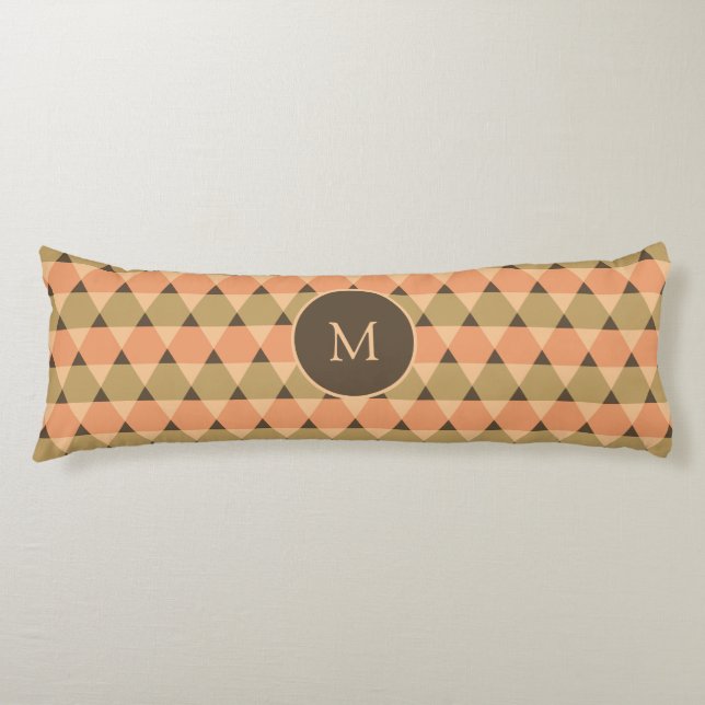 Triangles Pattern Body Pillow (Front)