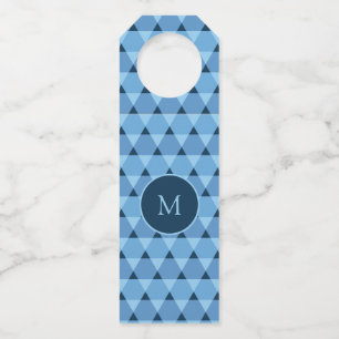 Triangles Pattern Bottle Tag