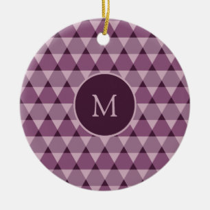 Triangles Pattern Ceramic Ornament