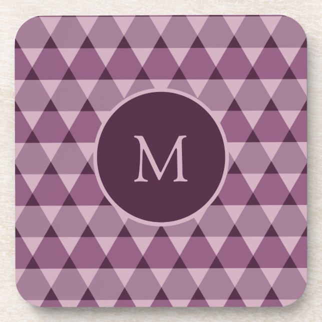 Triangles Pattern Coaster (Front)