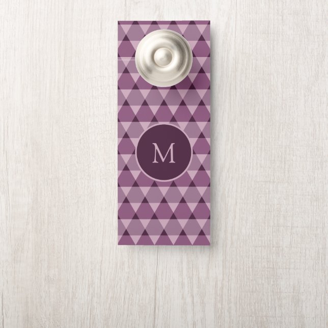 Triangles Pattern Door Hanger (On Knob)