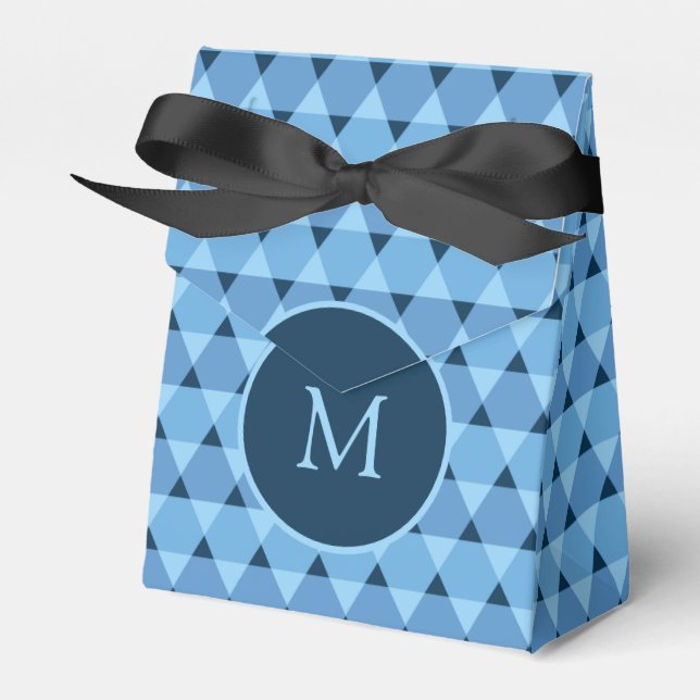 Triangles Pattern Favor Box (Front Side)