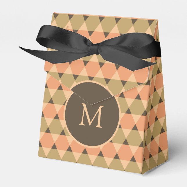 Triangles Pattern Favor Box (Front Side)