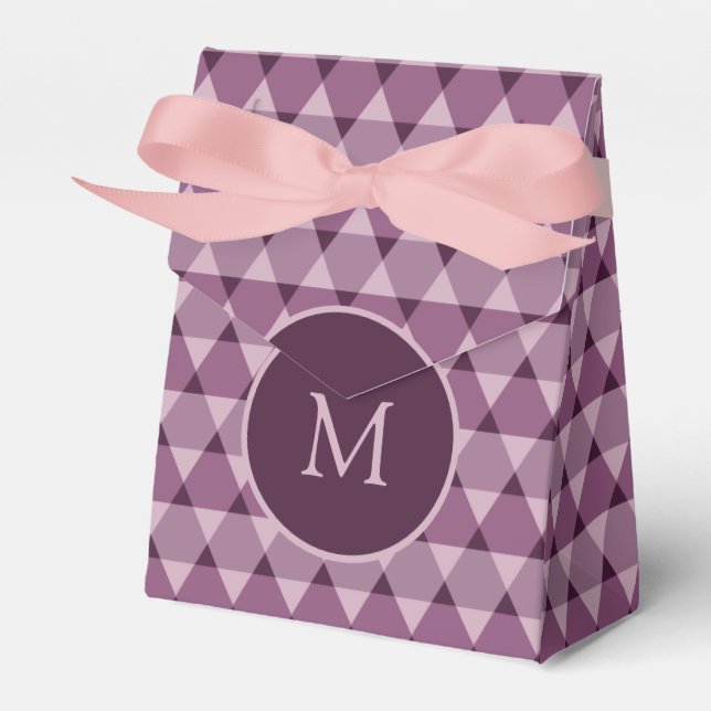 Triangles Pattern Favor Box (Front Side)