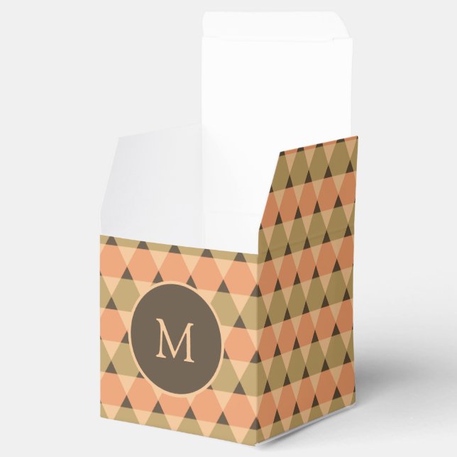 Triangles Pattern Favor Box (Opened)