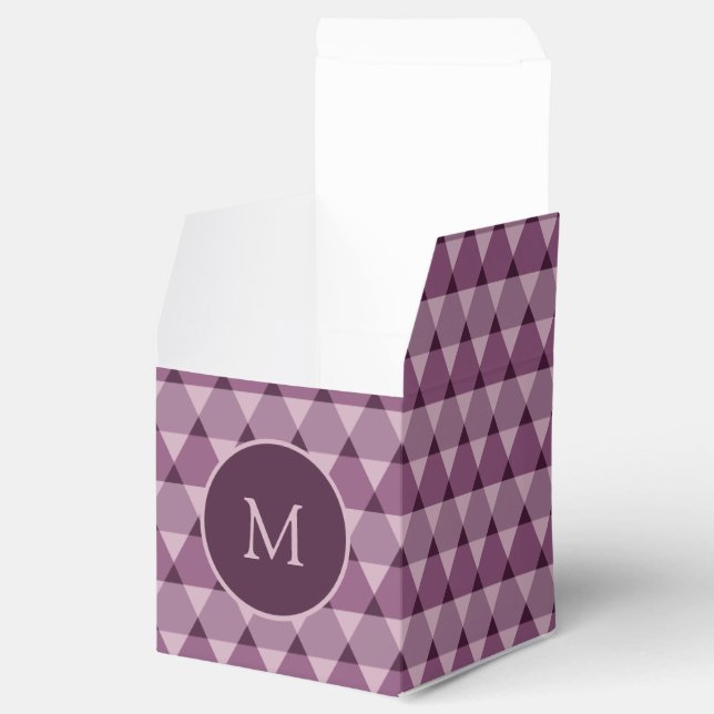Triangles Pattern Favor Box (Opened)