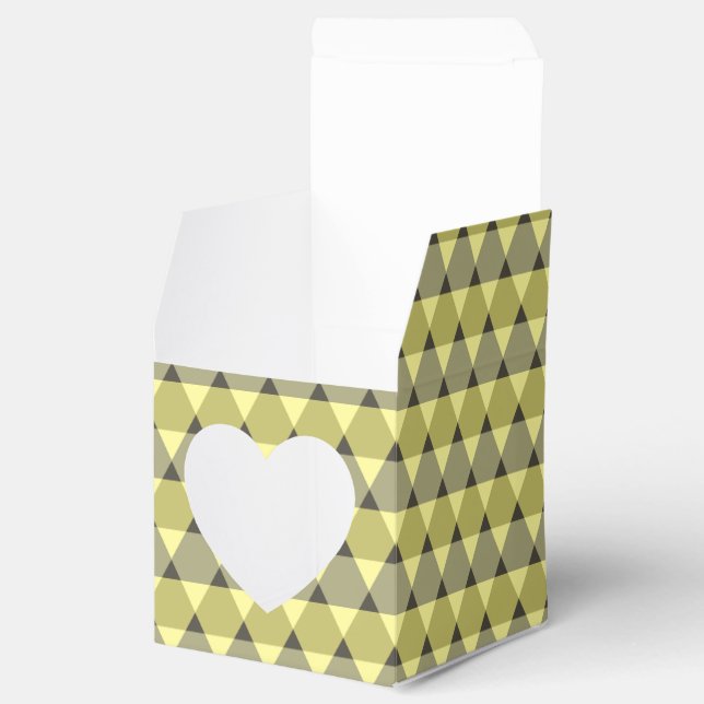 Triangles Pattern Favor Box (Opened)