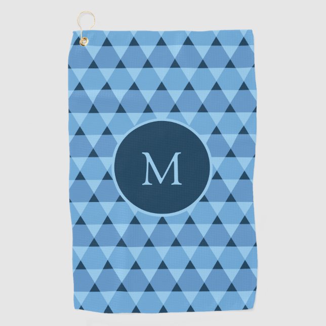 Triangles Pattern Golf Towel (Front)