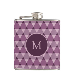 Triangles Pattern Hip Flask