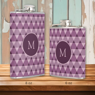 Triangles Pattern Hip Flask