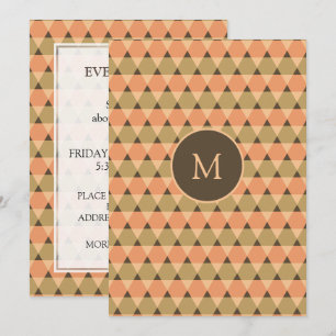Triangles Pattern Invitation