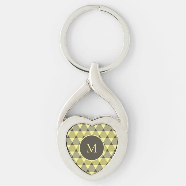 Triangles Pattern Keychain (Front)