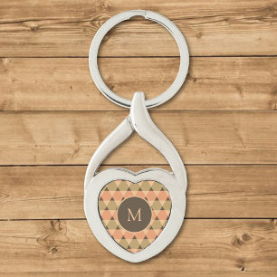 Triangles Pattern Keychain
