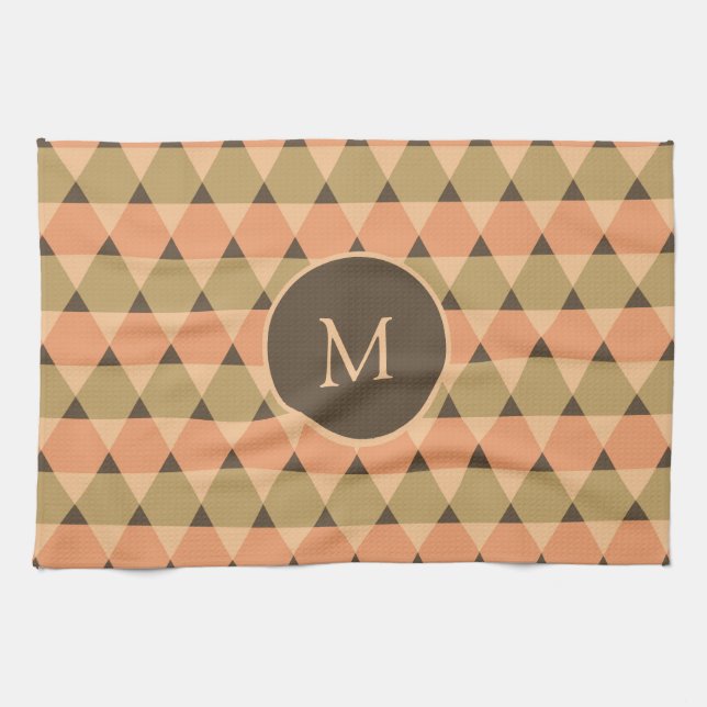 Triangles Pattern Kitchen Towel (Horizontal)