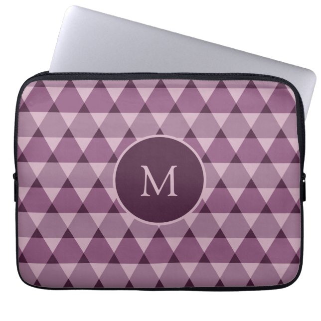 Triangles Pattern Laptop Sleeve (Front)