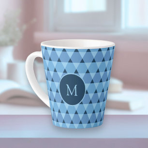 Triangles Pattern Latte Mug