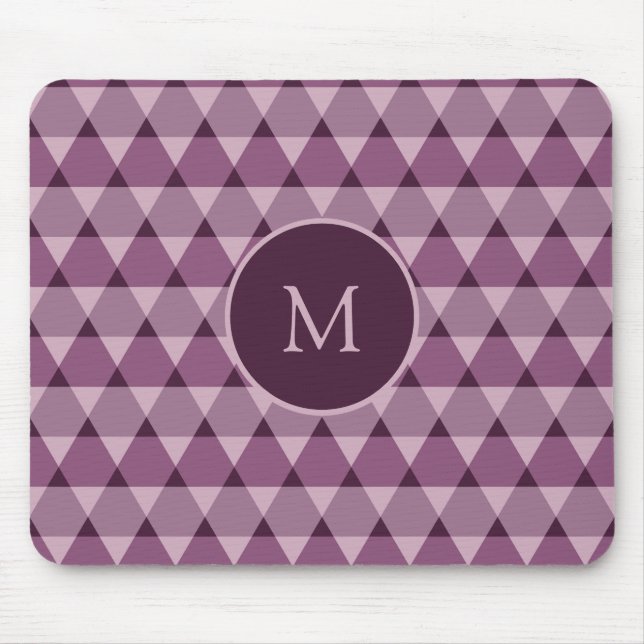 Triangles Pattern Mouse Pad (Front)