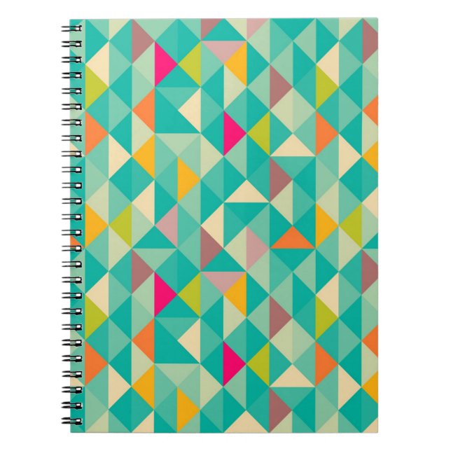 Triangles pattern notebook (Front)