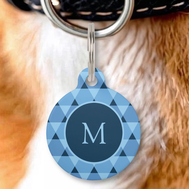 Triangles Pattern Pet Tag (Creator Uploaded)