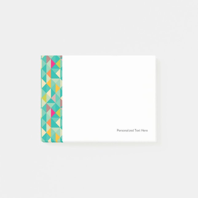 Triangles pattern post-it notes (Front)