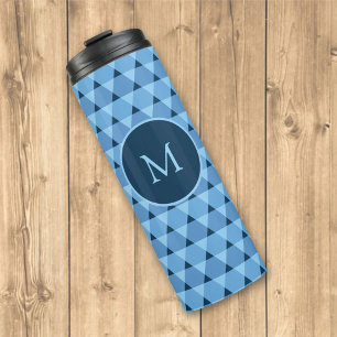 Triangles Pattern Thermal Tumbler