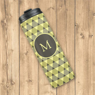 Triangles Pattern Thermal Tumbler