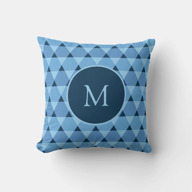 Triangles Pattern Throw Pillow (Front)