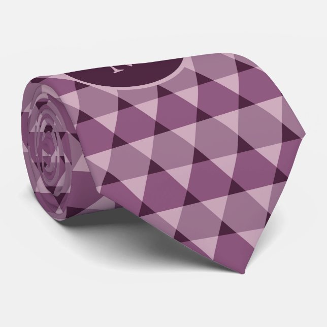 Triangles Pattern Tie (Rolled)
