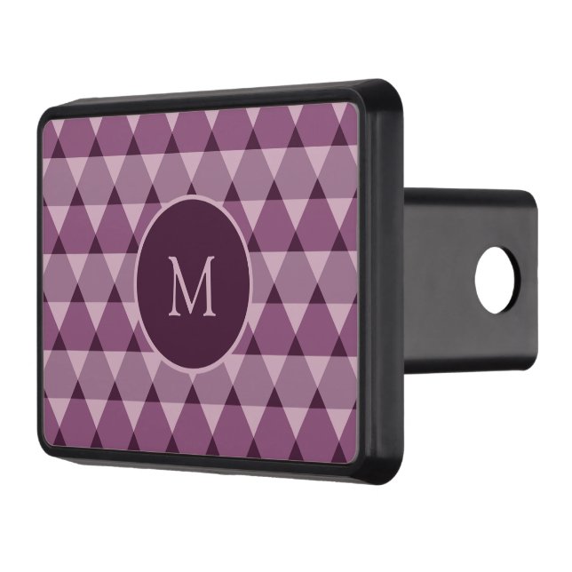 Triangles Pattern Trailer Hitch Cover (Left)