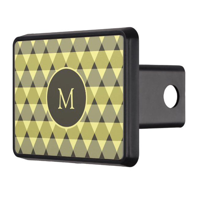 Triangles Pattern Trailer Hitch Cover (Left)